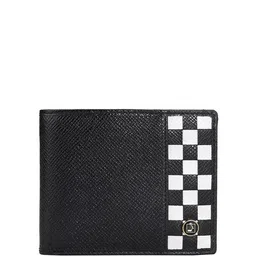 Da Milano Men Geometric Printed Leather Two Fold Wallet-28