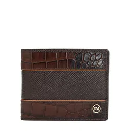 Da Milano Men Textured Leather Two Fold Wallet-19