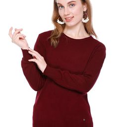 GOSHA & MAU Round Neck Long Sleeves Acrylic Pullover-72