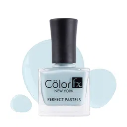 Color Fx New York Perfect Pastels Long-Lasting Glossy Finish Nail Enamel 9 ml-Powder Blue 168-43