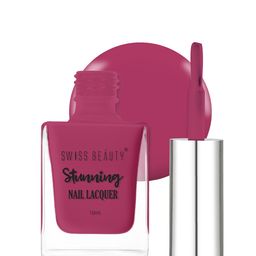 SWISS BEAUTY Stunning Quick-Dry Nail Lacquer 10ml - Deep Plum 103-21