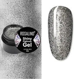 ROSALIND Shiny Platinum Hybrid Varnishes Soak-Off UV&LED Gel Nail Polish - Shade A403-image-11