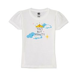 Wear Your Mind Girls Typography Graphic Printed Puff Sleeves Pure Cotton T-shirt-image-66