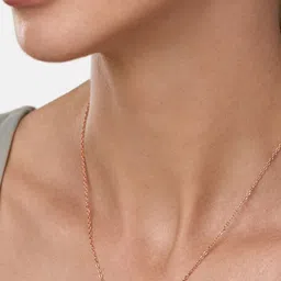 MINUTIAE Rose Gold Brass Rose Gold-Plated Necklace-75