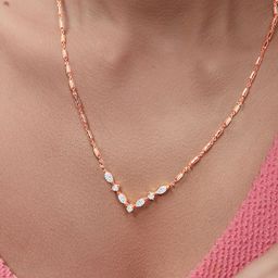 MINUTIAE Brass Rose Gold-Plated Necklace-image-50