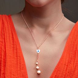 MINUTIAE Brass Rose Gold-Plated Necklace-image-49