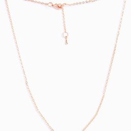 MINUTIAE Brass Rose Gold-Plated Stones Studded Necklace-image-62