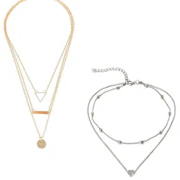 Jewels Galaxy Gold-Plated Layered Necklace-image-23