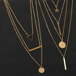 Jewels Galaxy Set Of 2 Gold-Plated Layered Necklace-26