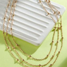 Accessorize Layered Station Bead Necklace-37