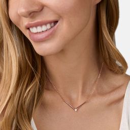 MINUTIAE Rose Gold & White Brass Rose Gold-Plated Handcrafted Necklace-18