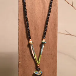 AAKRITI ART CREATIONS Unisex Gypsy Moonstone Collar Brass-Plated Necklace-picture-11