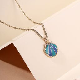 Priyaasi Gold-Plated Enamelled Contemporary Pendant with Chain-image-32