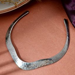 Sanjog Oxidized Silver Plated Hasli Bohemian Tribal Choker Statement Necklace-21