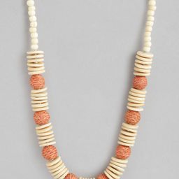 RICHEERA Women Artificial Beads Studded Statement Necklace-8