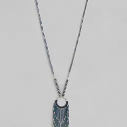 RICHEERA Silver-Plated Beaded Statement Necklace-17
