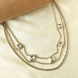 SOHI Gold-Plated Layered Necklace-48