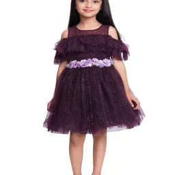 BETTY Burgundy Net Dress-image-7