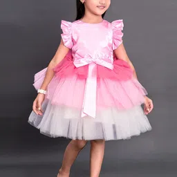 Pink Chick Pink Net Dress-image-17