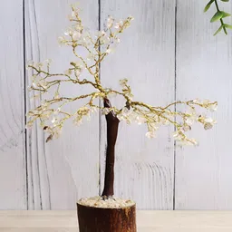 Shubhanjali Citrine Crystal Stone Tree Showpiece-image-53