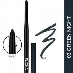 FLiCKA Wild & Kind Water-Proof Paraben-Free Kajal Pen 30 g - Green Night 03-49
