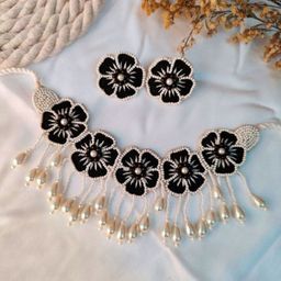 Crunchy Fashion Beaded Alloy Jewellery Set-image-99