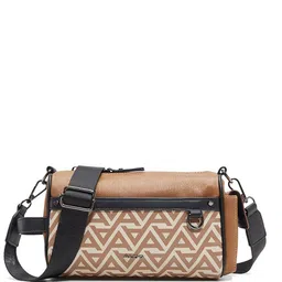 ALDO Men Typography Printed Structured Sling Bag-31