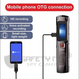 safety net SAFETYNET Digital Voice Recorder 8GB Sound Audio Recorder Pen Mini Audio Recorder with USB Charging, MP3 Player/AB Repeat, Voice Recorder for Lectures, Meetings, Interviews, Teaching image 2