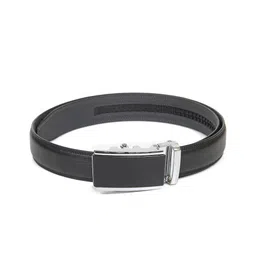 Calvadoss Men Black Textured PU Belt-image-49