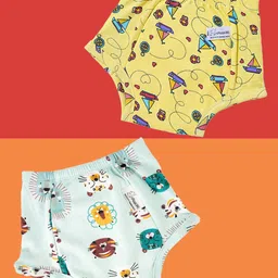 Snugkins Infants Pack of 2 Printed Mid Rise Basic Brief SK5-LION-BOT-SIZE-0-Pack-of-2-33