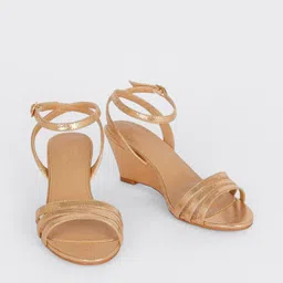 DOROTHY PERKINS Gold-Toned Party Wedge Sandals-image-31