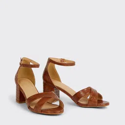 DOROTHY PERKINS Extra Wide Fit Croc Textured Block Heel-16