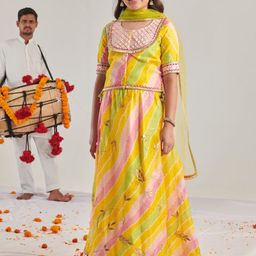 pspeaches Girls Printed Ready to Wear Lehenga & Blouse With Dupatta-picture-49