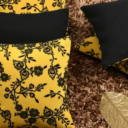 HOUZZCODE Set of 5 Flock n Foile Printed on Premium Square Cushion Covers image 1