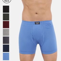 Dollar Bigboss Men Pack of 8 Combed Cotton Plush-Backed Waistband Trunk MBTR-02-BOXER-PO8-54