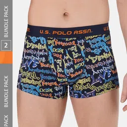 U.S. Polo Assn. Men Pack Of 2 Brand Logo Printed IYAK Trunks-picture-15