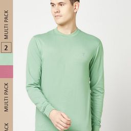 T.T. Pack Of 2 Long Sleeves Casual T-shirts-image-97
