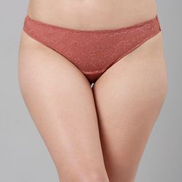 Enamor Women Pink Self-Design Thongs Briefs-picture-27