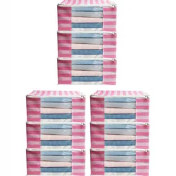 ANKIT INTERNATIONAL Pink Set of 6 Super Strong Multi-Utility Organisers-25