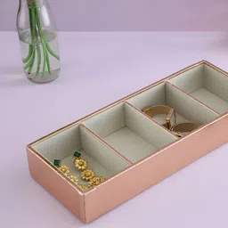 THE HOME CO. Copper Toned & White Textured Jewellery Organiser-image-73