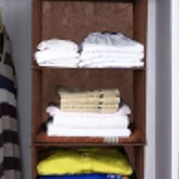 Kuber Industries Brown 2 Pieces 4 Shelf Foldable Non-Woven Multi-Utility Hanging Organiser-45