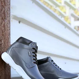 Bxxy Men High-Top Lightweight Hidden Elevator Height Increasing Lace-Up Sneakers-image-61