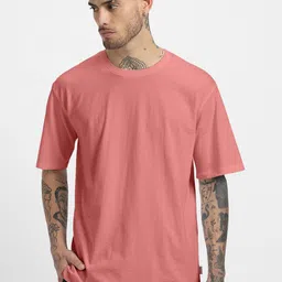 VEIRDO Drop-Shoulder Sleeves Pure Cotton Oversized T-shirt-image-21