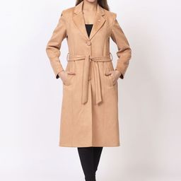 TWENTY ME Women Notched Lapel Single-Breasted Overcoat-image-30