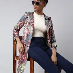 SHOWOFF Floral Printed Longline Overcoat-picture-51