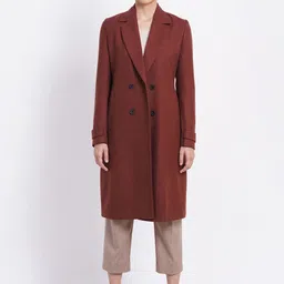 AUDSTRO Notched Lapel Collar Woollen Formal Double Breasted Overcoat-picture-32
