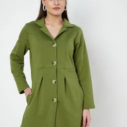 BRINNS Notched Lapel Single-Breasted Overcoat-image-21