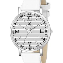 Septem Women White Dial & White Leather Straps Analogue Watch SP-123-White-Septem-White-image-95