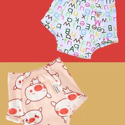Snugkins Infants Pack Of 2 Printed Pure Cotton Potty Training Basic Briefs-48