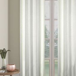 SOKNACK White Self Design Black Out Long Door Curtain-12